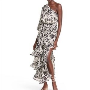 Alexis x Target One Shoulder Ruffle Dress Small